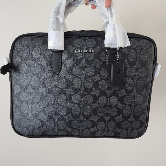 Coach Other - NWT！COACH LIAM COMPACT BRIEF IN SIGNATURE CANVAS (COACH CJ630)